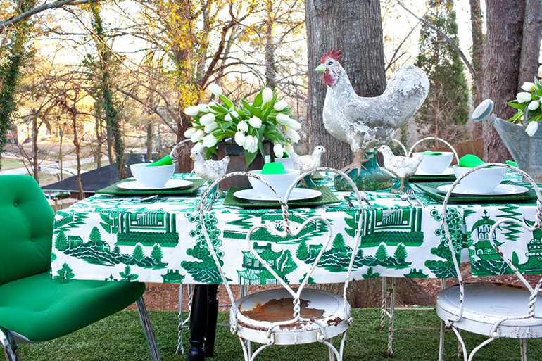 Outdoor Kitschy Table Setting