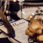 Tabletop by Miko Huang inspired by Mysterious Masquerade Wedding