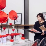 Student Seonhye Kim pitches her event to judge Janice Cardinale from The Idea Hunter.