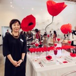 First-place winning tabletop by student Seonhye Kim, called Flower in the Air.