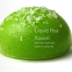 Liquid Pea Ravioli